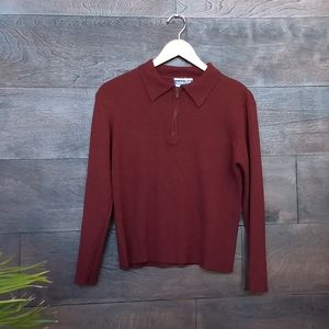 Burgundy Pendleton Knockabouts Sweater